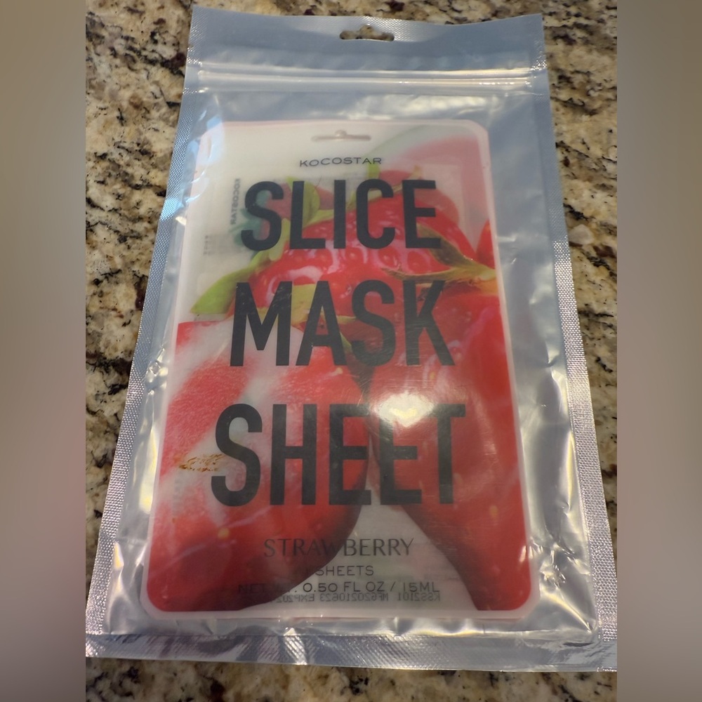 Kocostar Slice Mask Sheet strawberry facial sheet